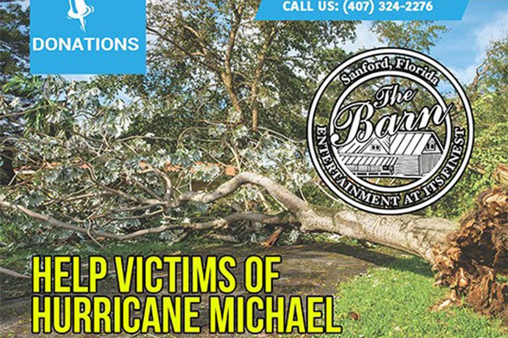The Barn’s Hurricane Michael Charity Coming Together to Help the Victims of Hurricane Michael
