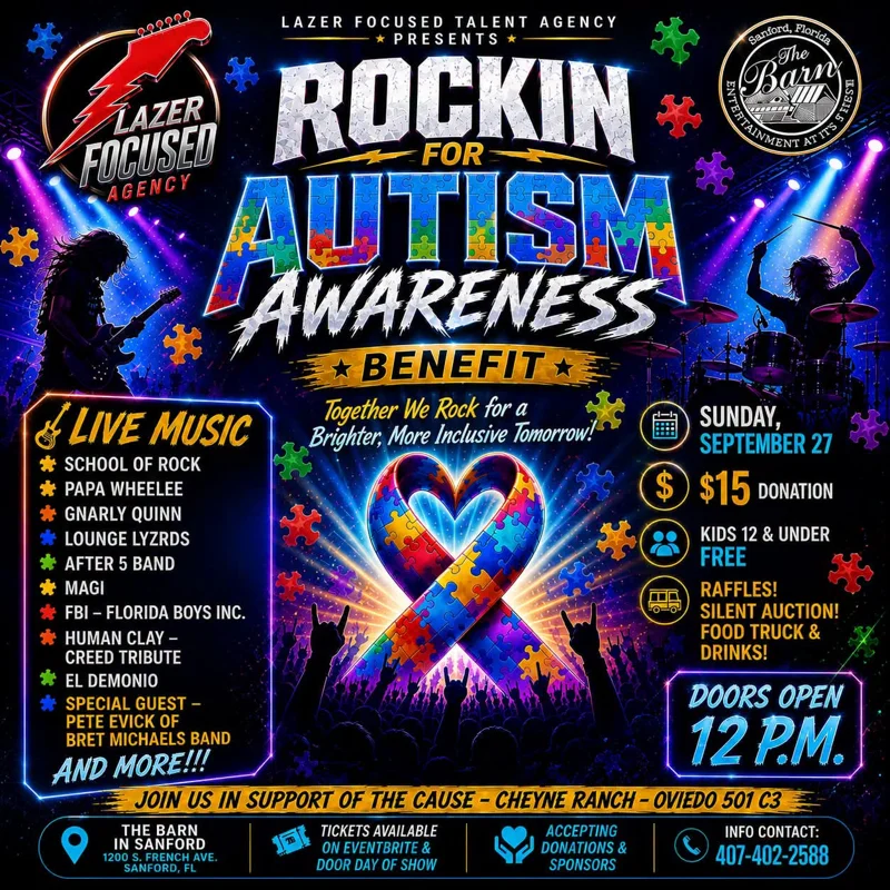 Rockin for Autism Awareness at The Barn · archive picture