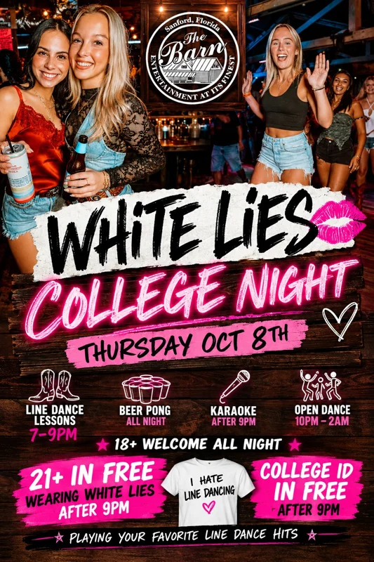White Lies Night: Let Your Shirt Start the Conversation · archive picture