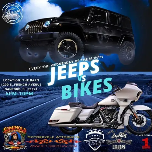 Jeeps Vs Motorcycles