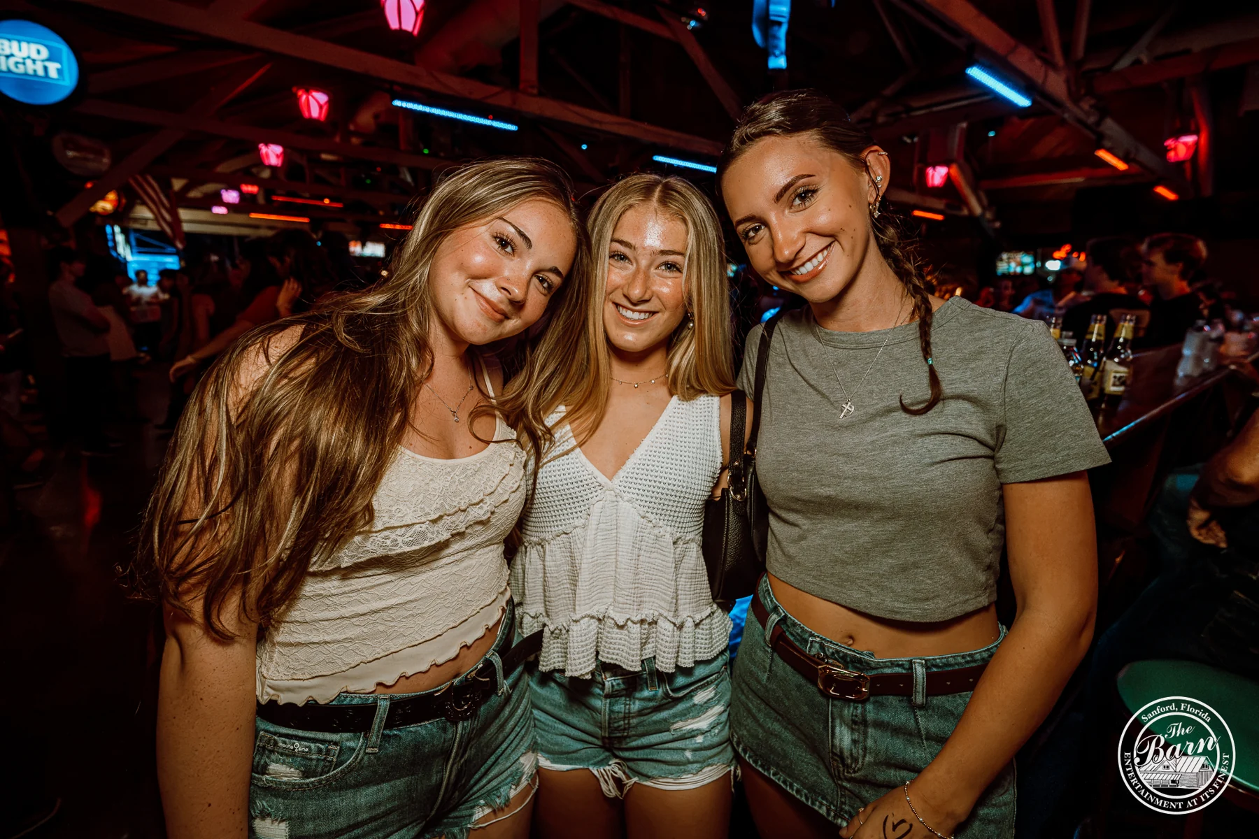 Friends out for a night at The Barn