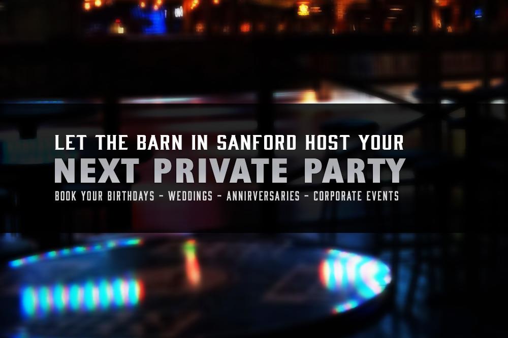 Book Your Next Private Event at The Barn in Sanford